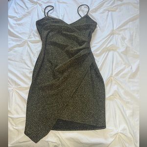 Sparkle gold black dress never warm, new with tag